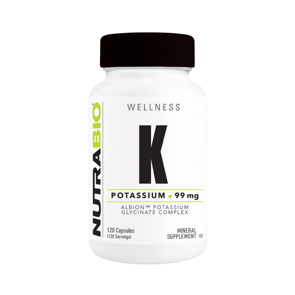 NutraBio K Potassium 99mg 120 caps