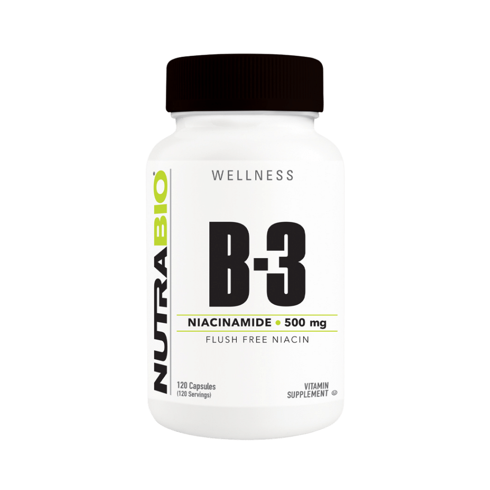 NutraBio Niacinamide (B-3) 500mg 120 cap