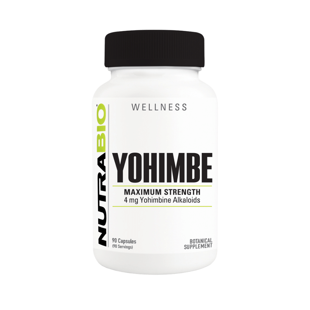 NutraBio Yohimbe Extract 4mg 90 caps