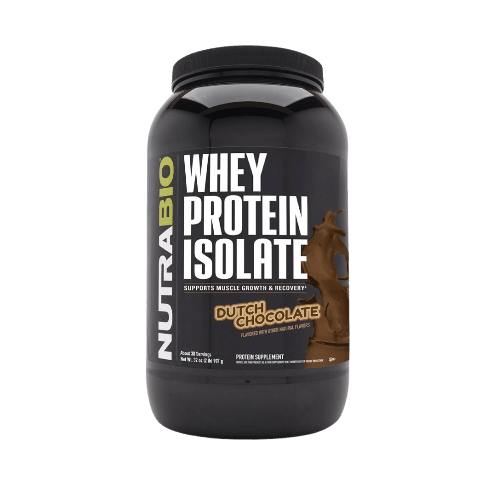 NutraBio 100% Whey Protein Isolate – 2lb