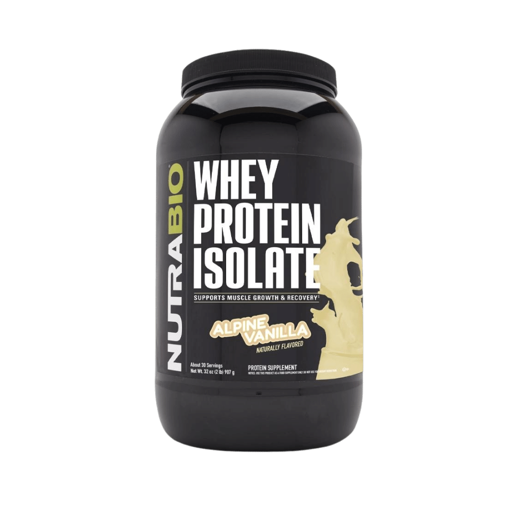 NutraBio 100% Whey Protein Isolate – 2lb