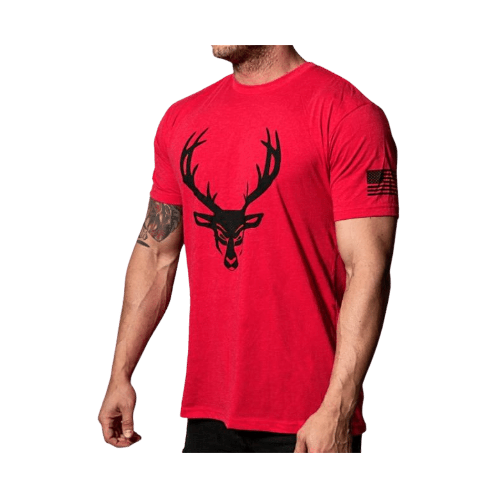 Bucked Up Red/Black Flag T-Shirt