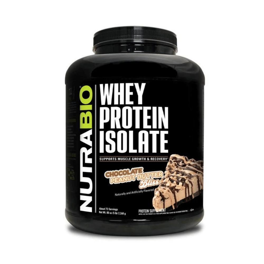 NutraBio Whey Protein Isolate 5lb
