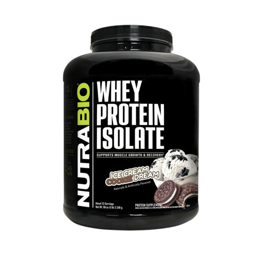 NutraBio 100% Whey Protein Isolate – 5lb
