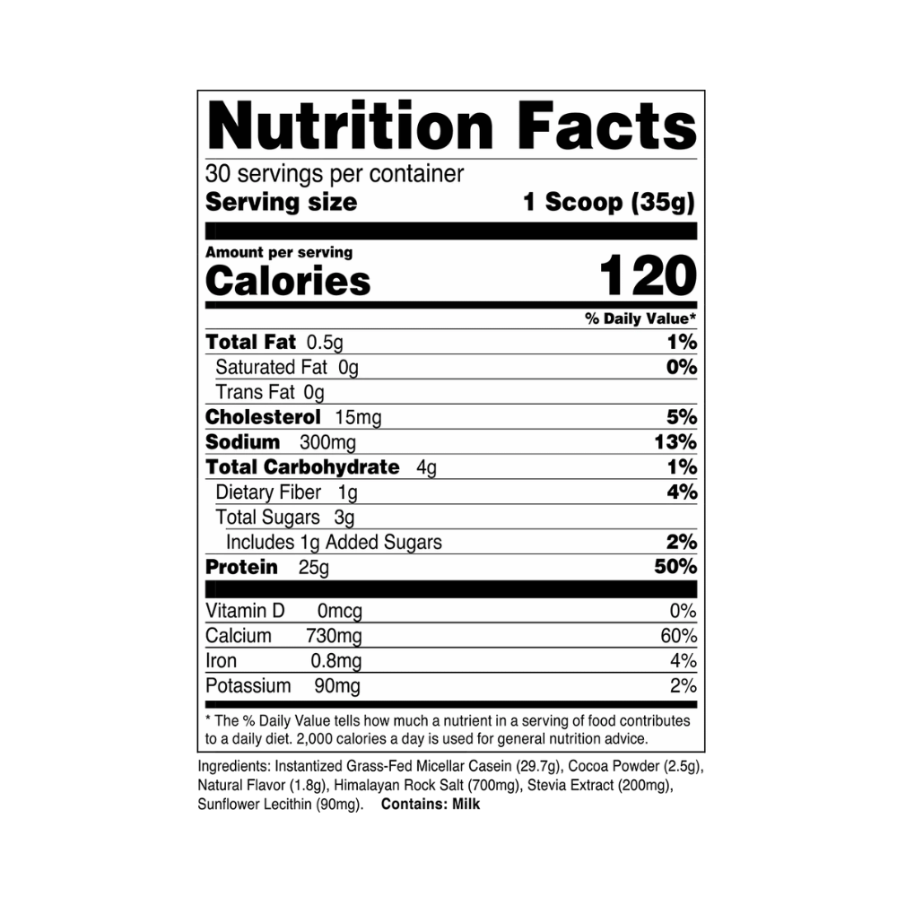 100% Grass-Fed Casein Protein