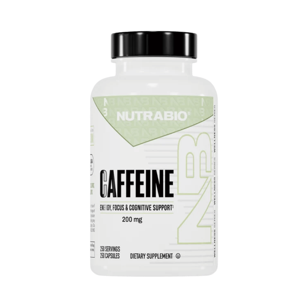 NutraBio Caffeine 100 caps