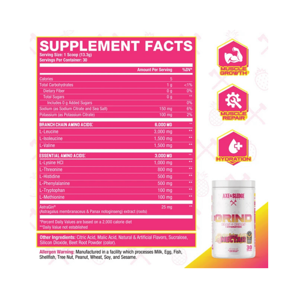 Axe & Sledge The Grind EAAs + BCAAs