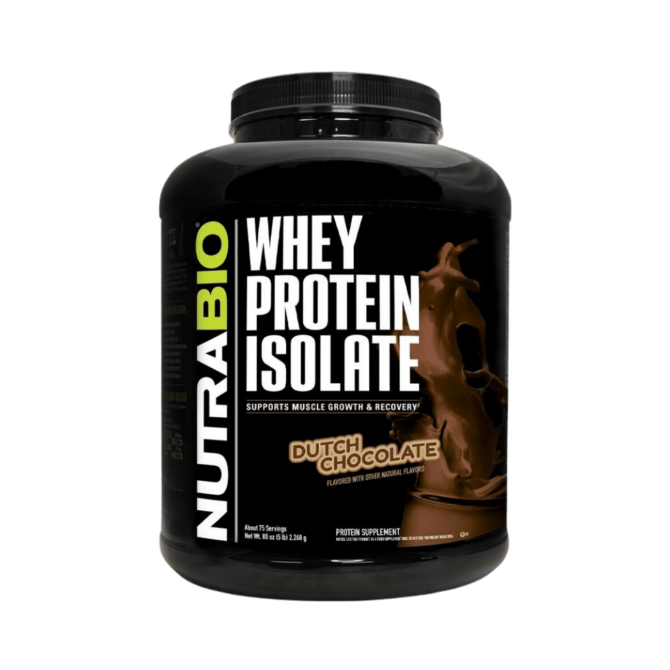 NutraBio Whey Protein Isolate 5lb