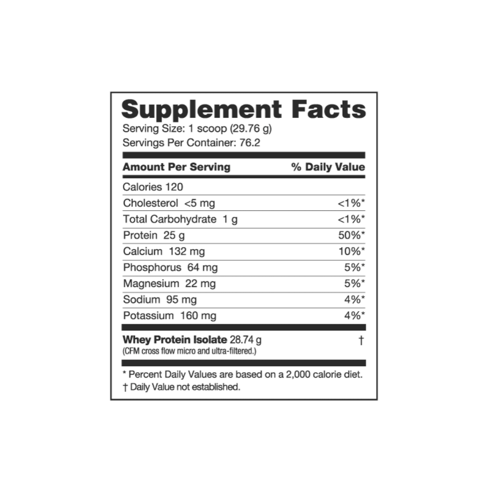 Whey Protein Isolate 5lb