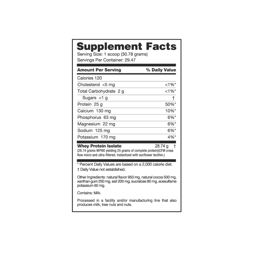 Whey Protein Isolate 2lb