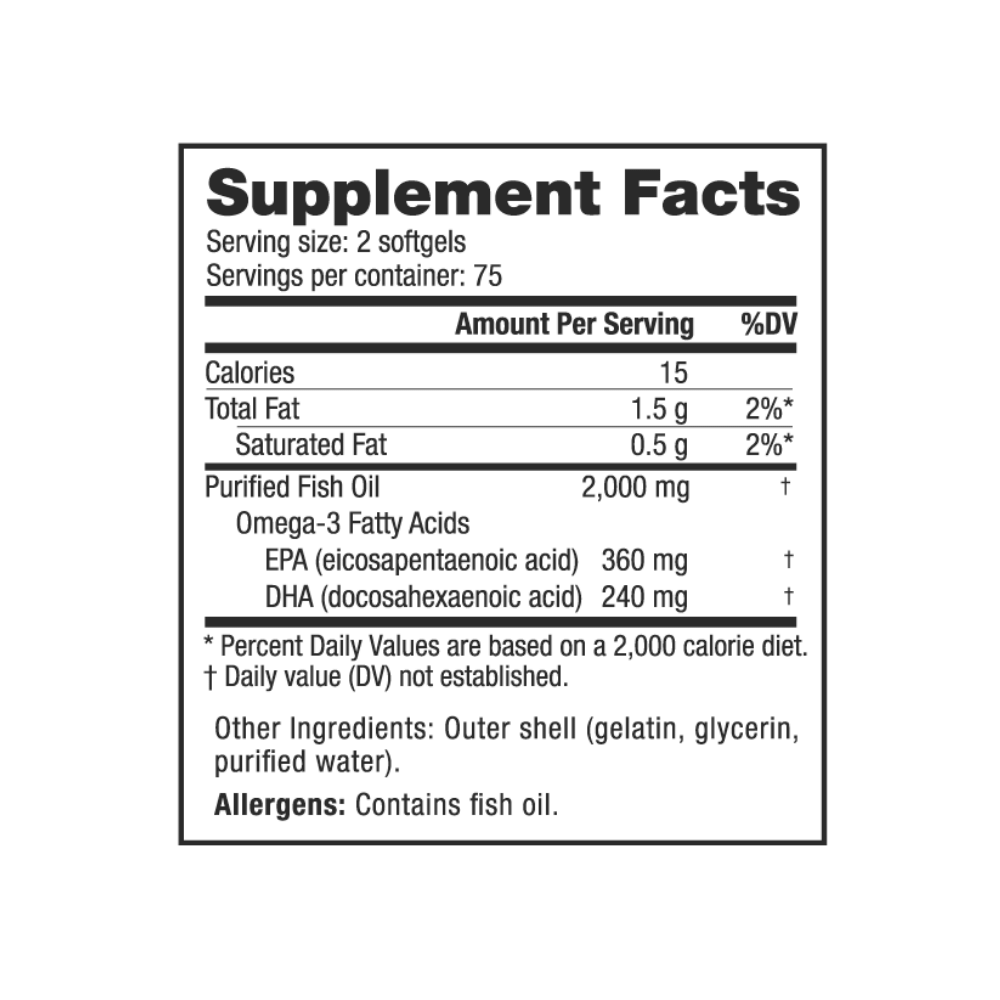 Nutrabio Omega-3 Fish Oil