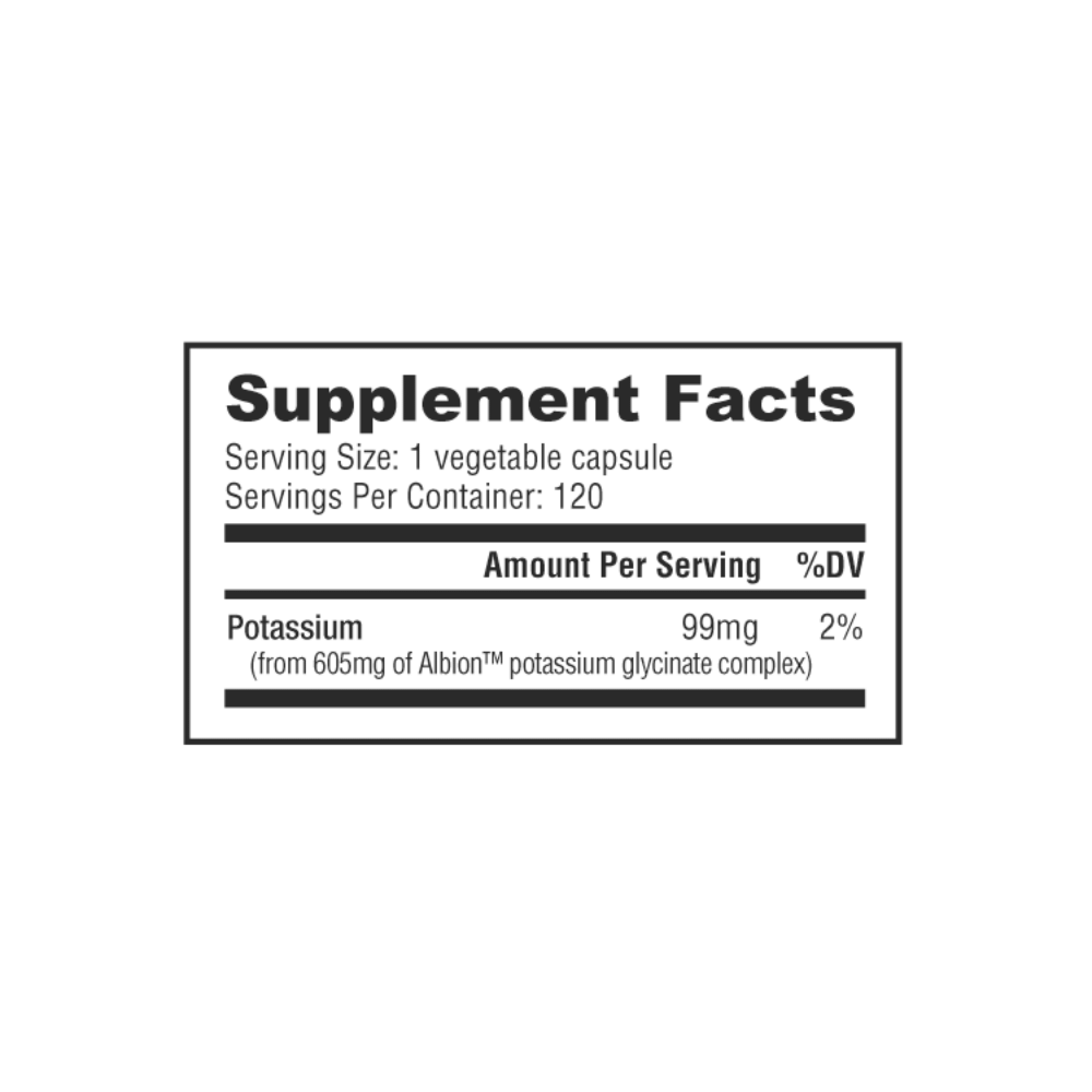 NutraBio K Potassium 99mg 120 caps