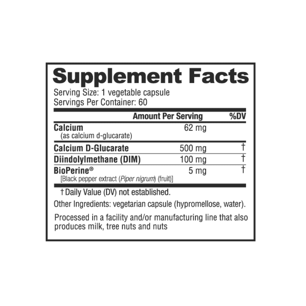 NutraBio DIM 100mg 60 caps