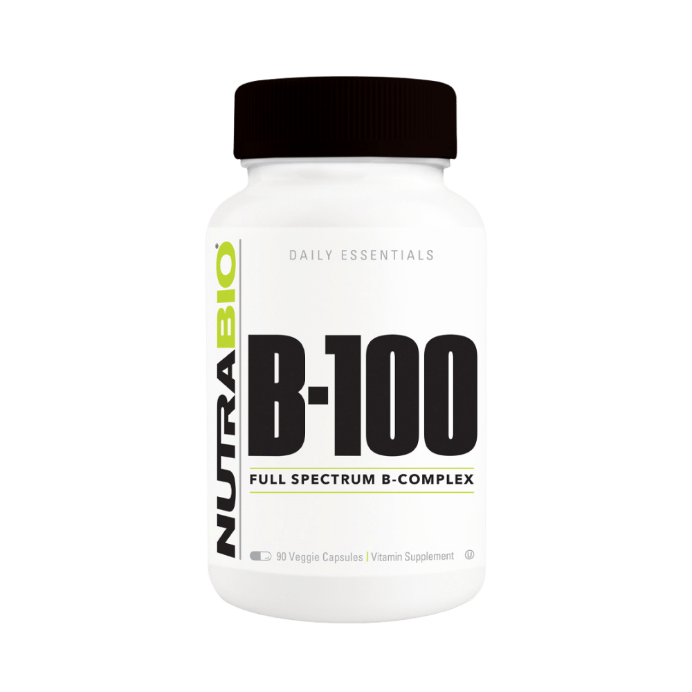 NutraBio Vitamin B-100 Complex 90 caps