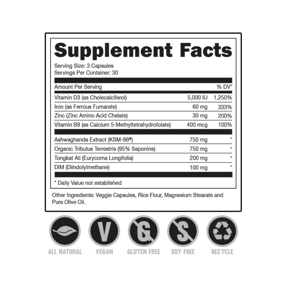 Rut Testosterone Booster (90 Count)