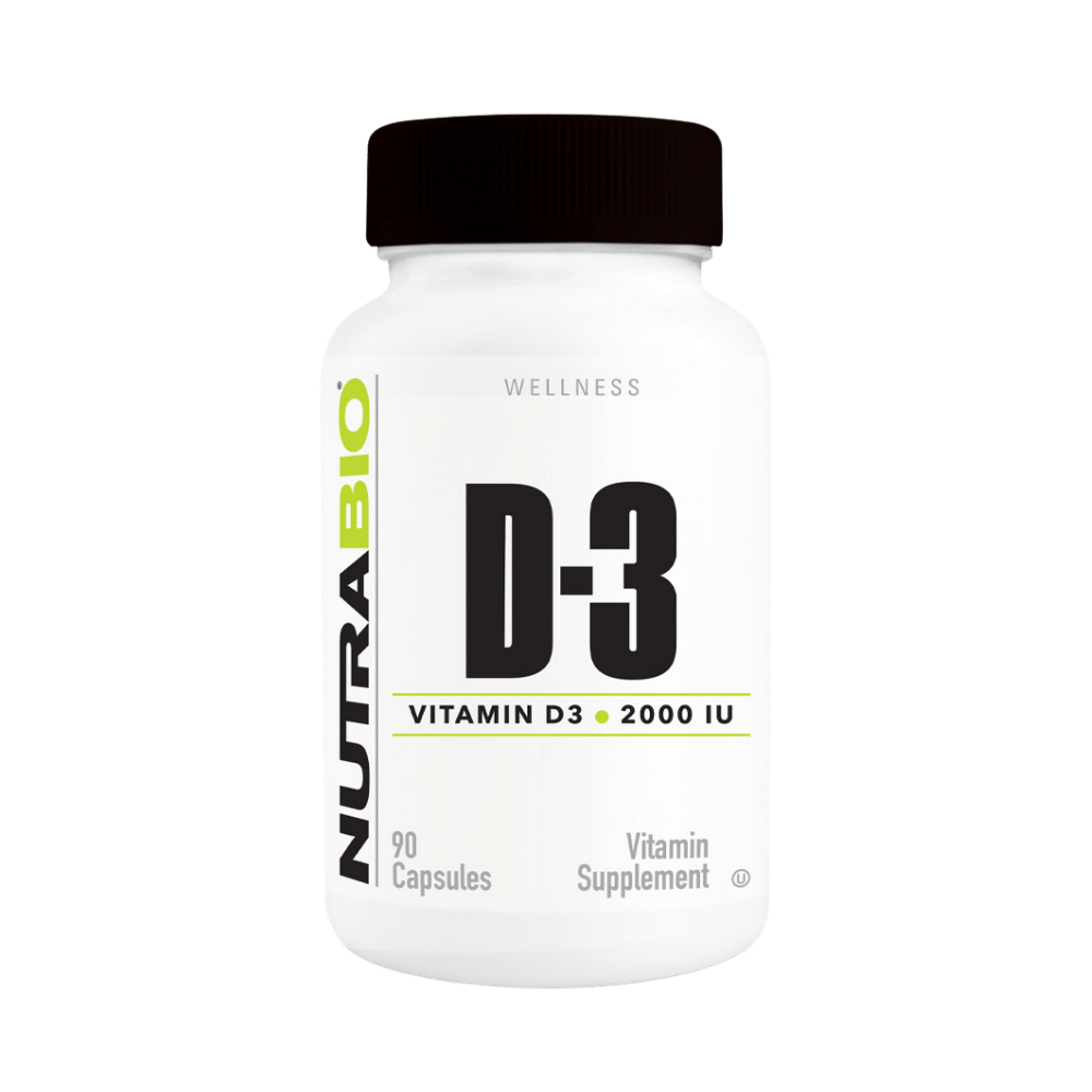 NutraBio Vitamin D-3 2000IU 90 caps