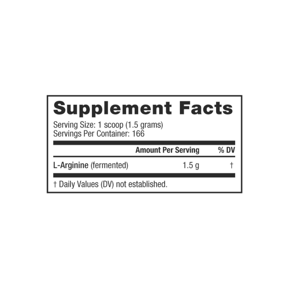 NutraBio L-Arginine Powder 250g