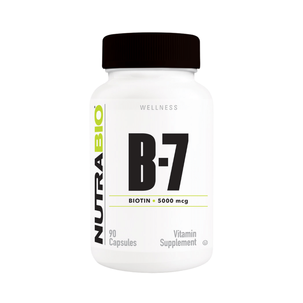 NutraBio Biotin (B-7) 5000mcg 90 caps