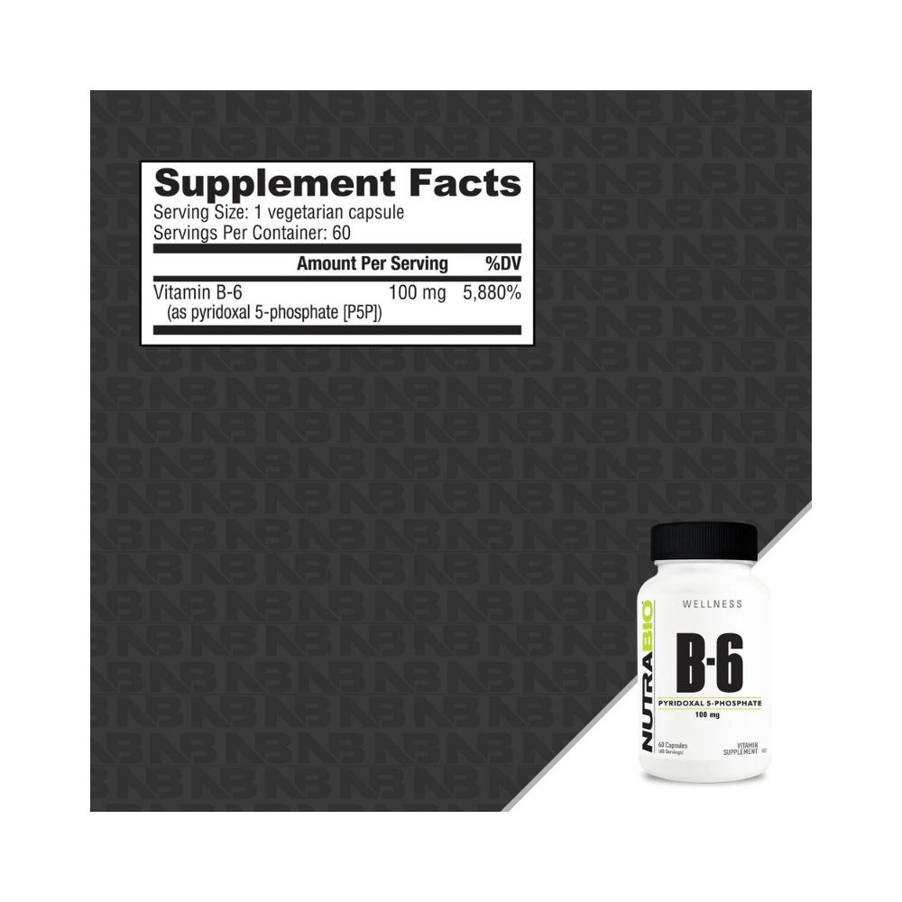 Nutrabio P5P (B-6) 100mg 60 caps