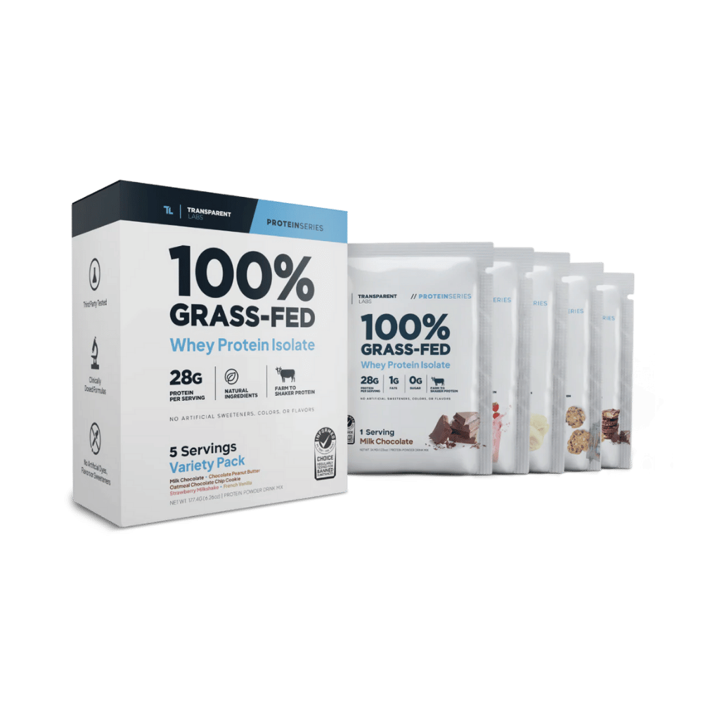 100% Grass-Fed Whey Isolate 5 Serving Pack