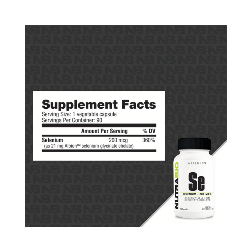 NutraBio Selenium 90 caps