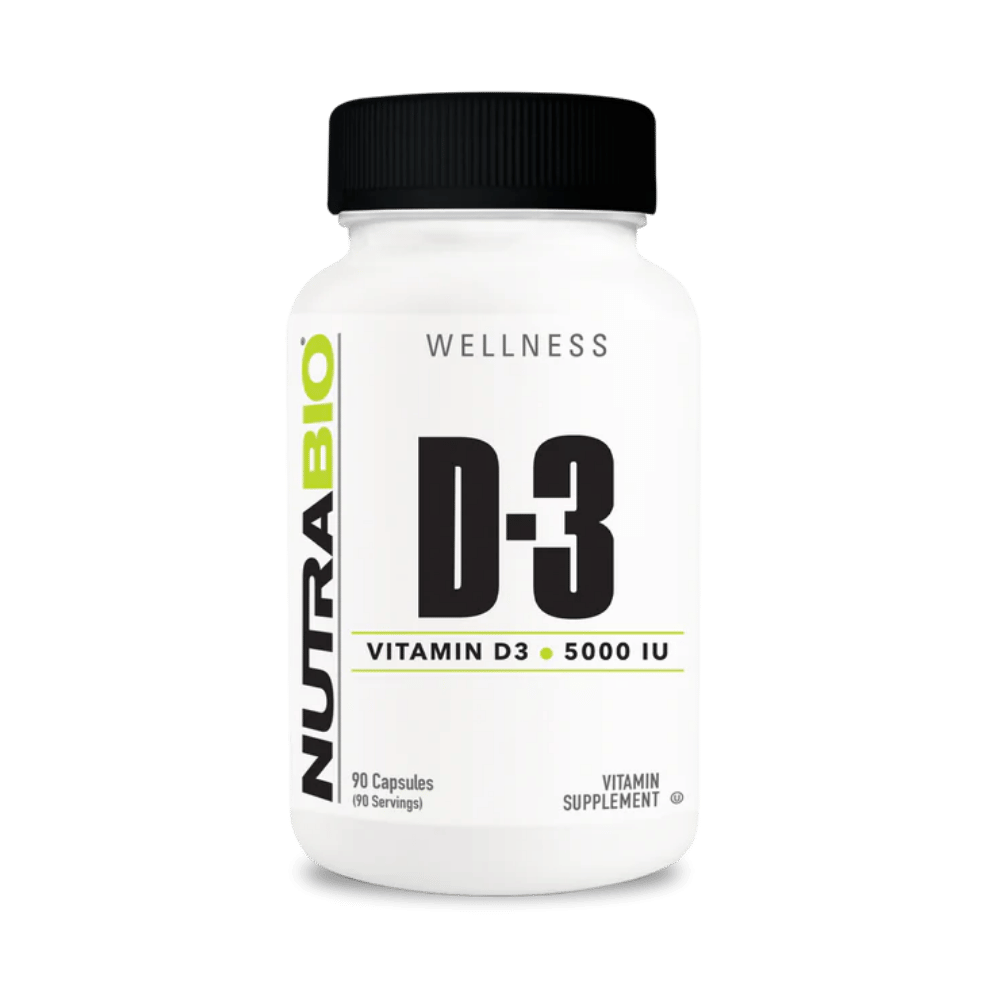 NutraBio Vitamin D-3 5000IU 90 caps