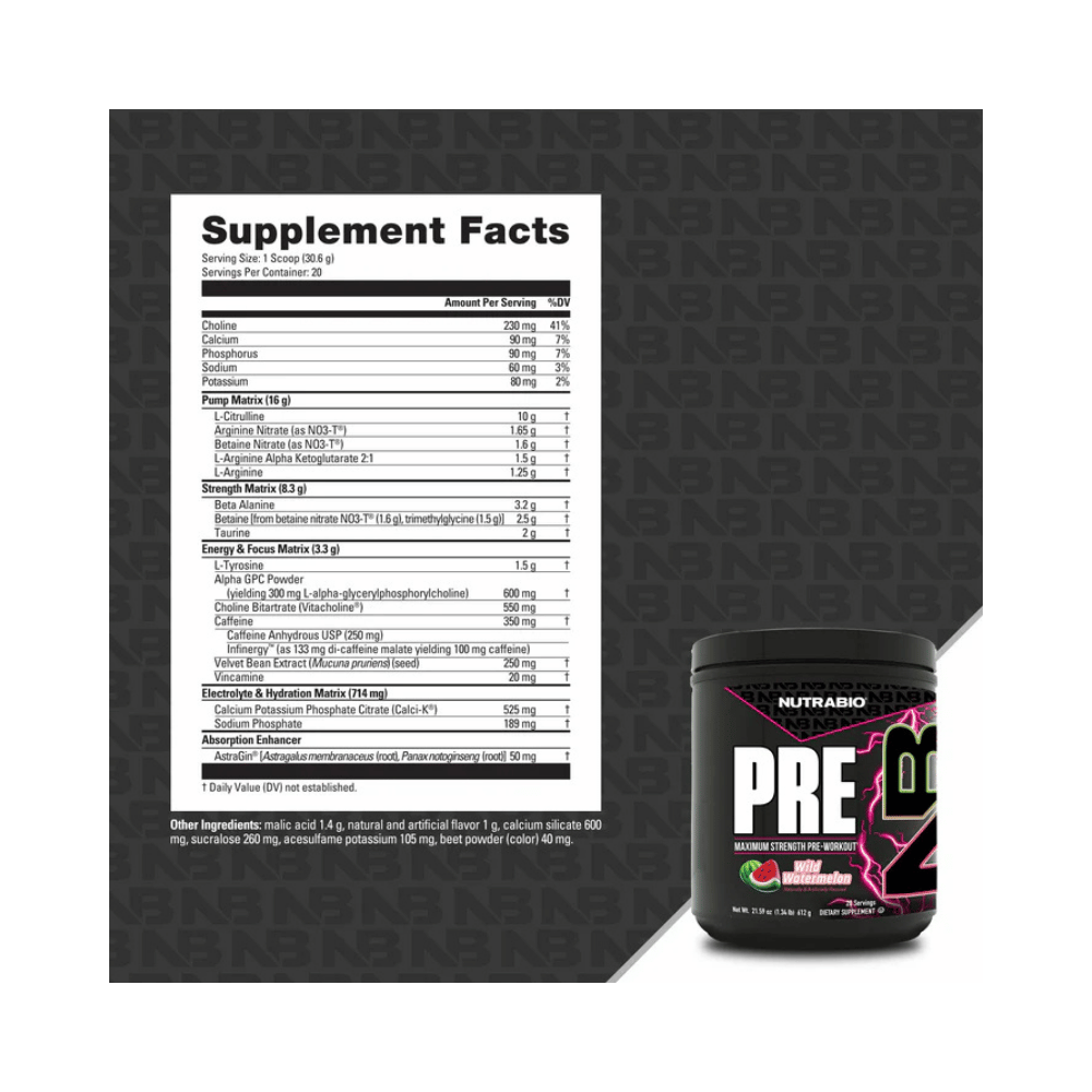 NutraBio PRE (New)