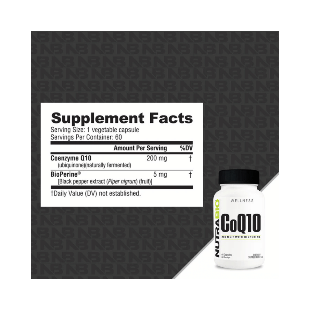 NutraBio CoQ10 200mg