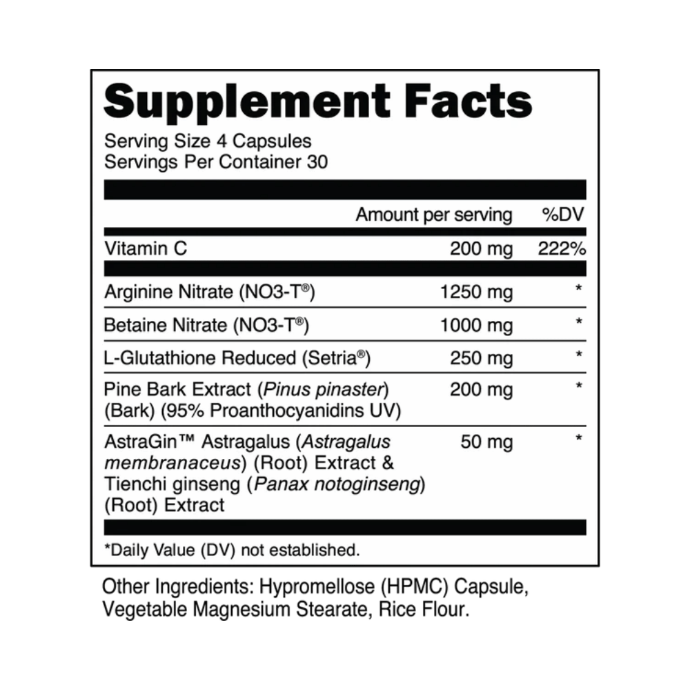 Transparent Labs NITRIC OXIDE