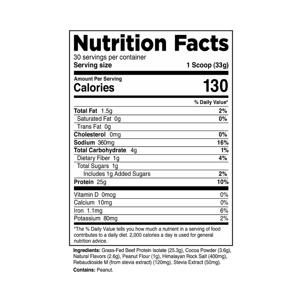100% Grass-fed Beef Protein Isolate