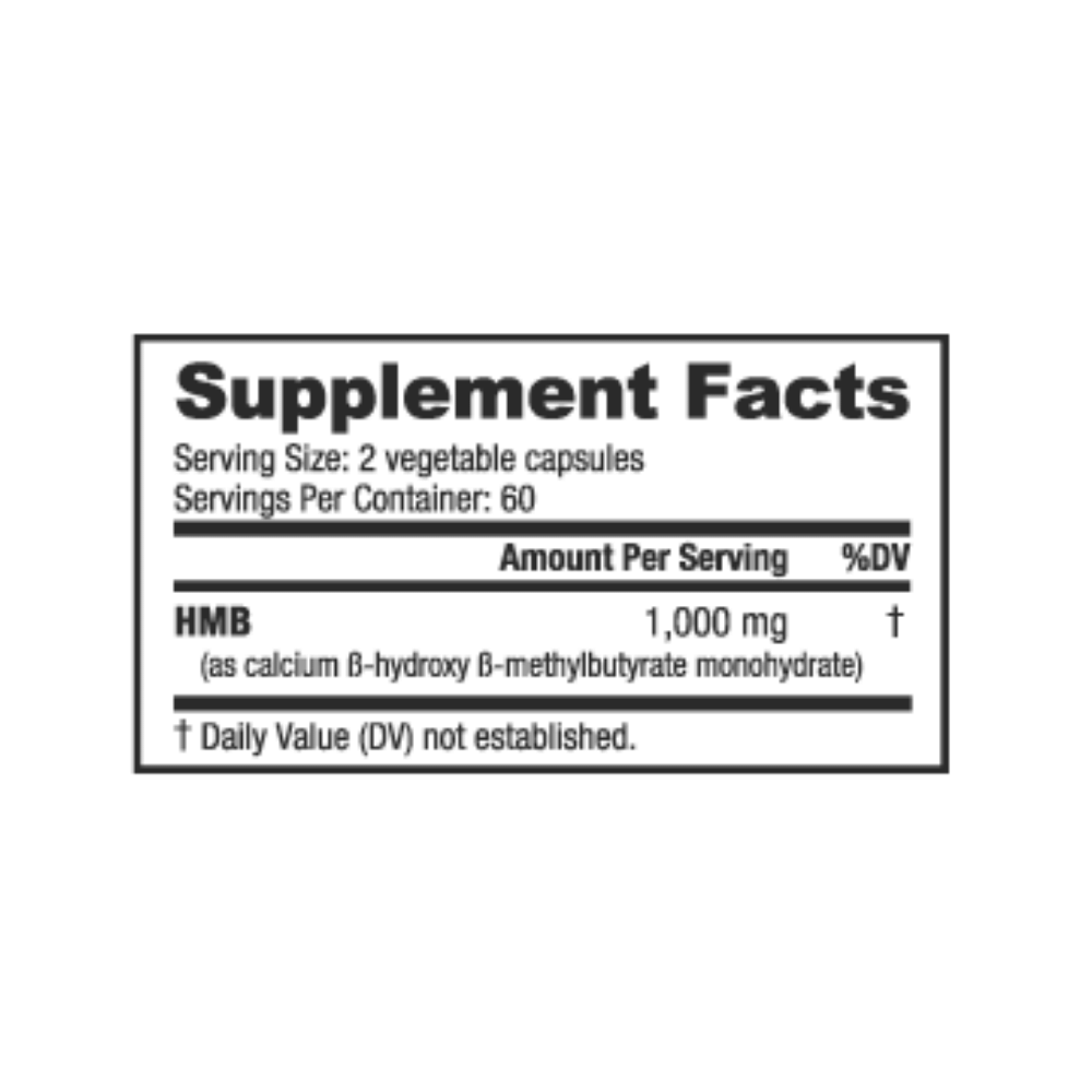 NutraBio HMB 120 caps