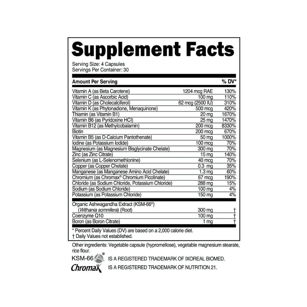 Multi Vitamin (Transparent Labs)